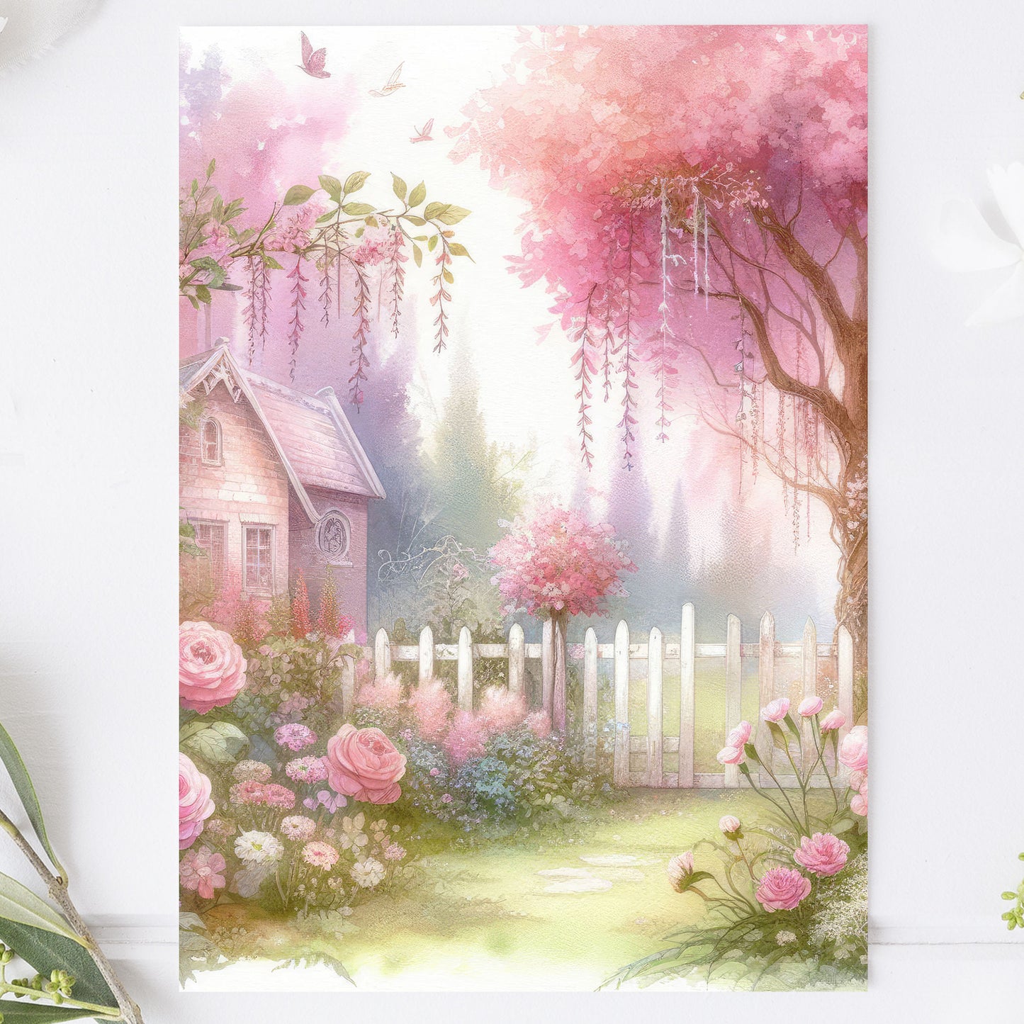 Postcard Romantic Garden PC505