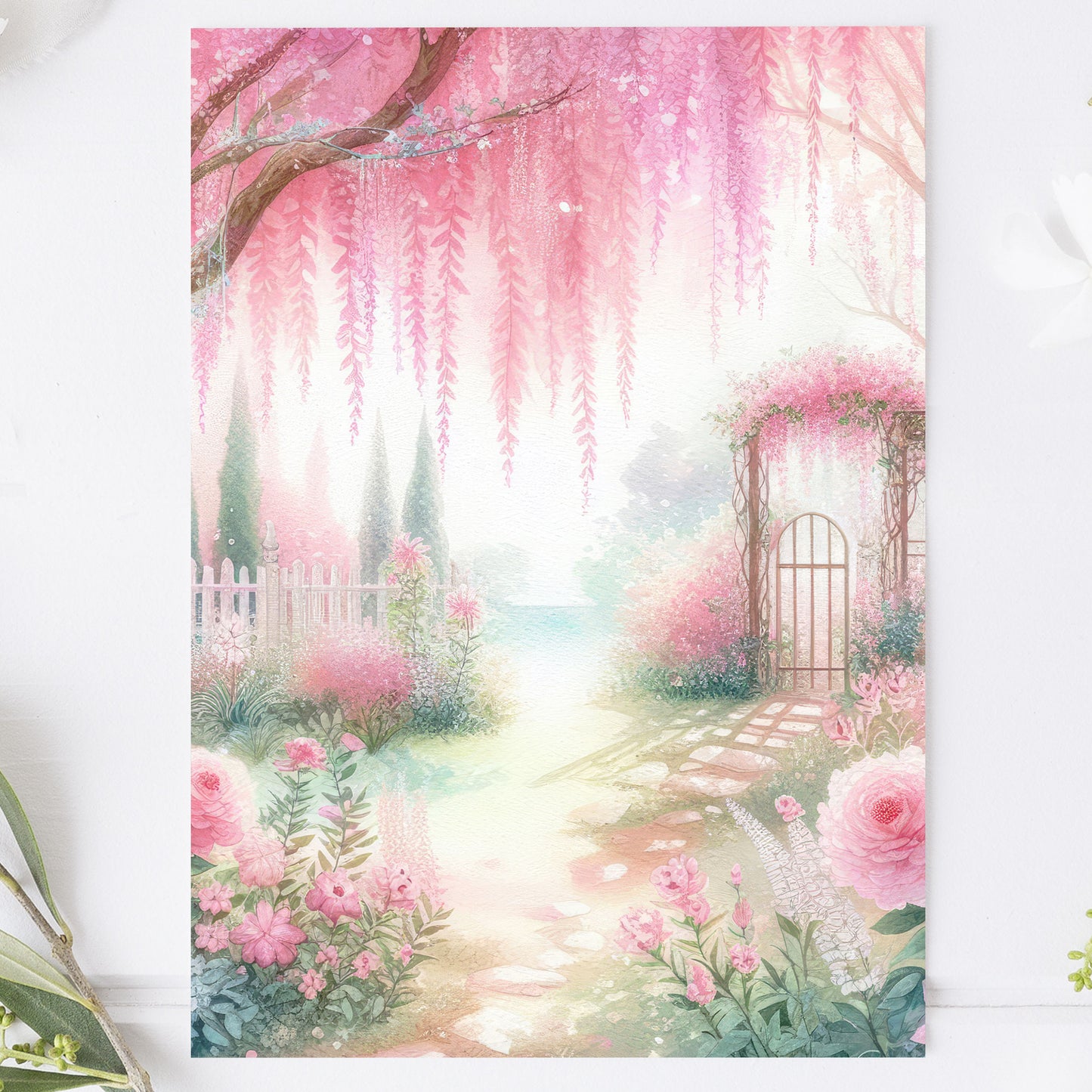 Postcard Romantic Garden PC506