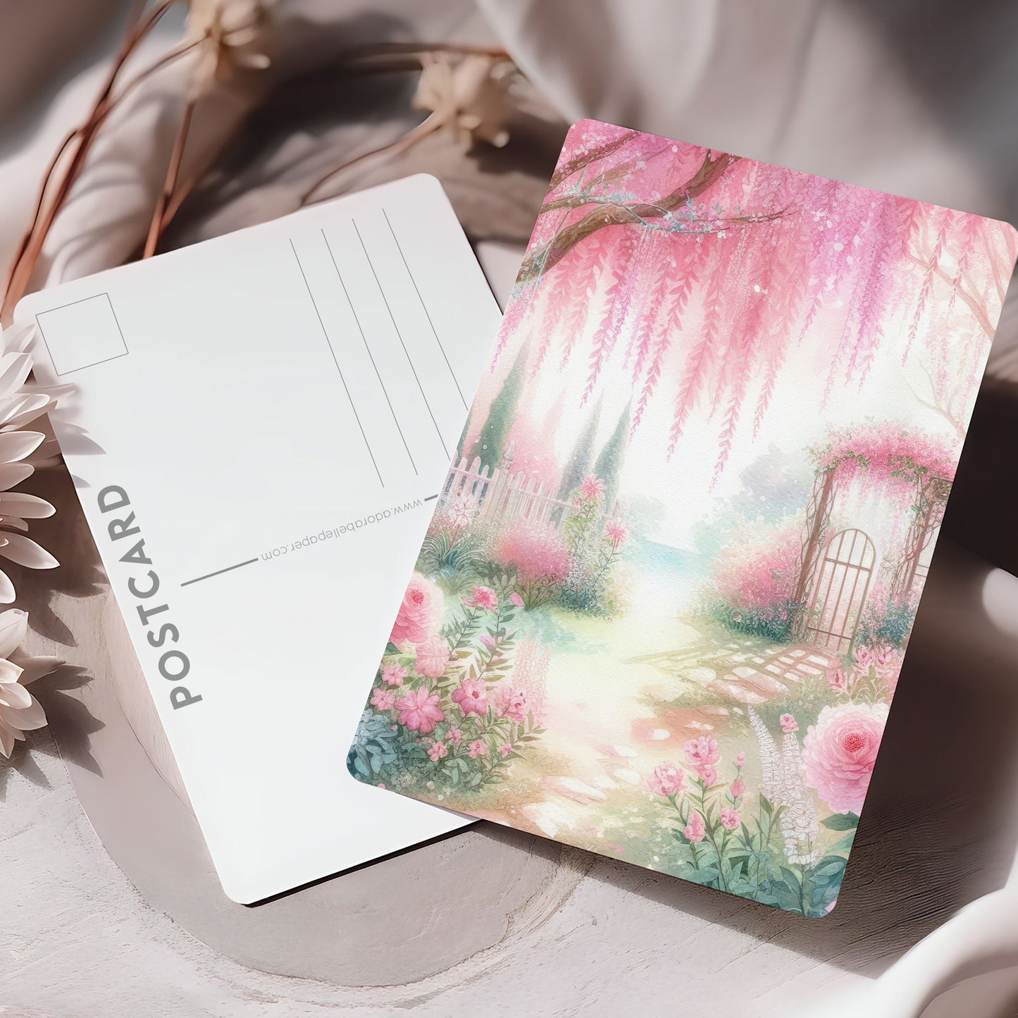 Postcard Romantic Garden PC506