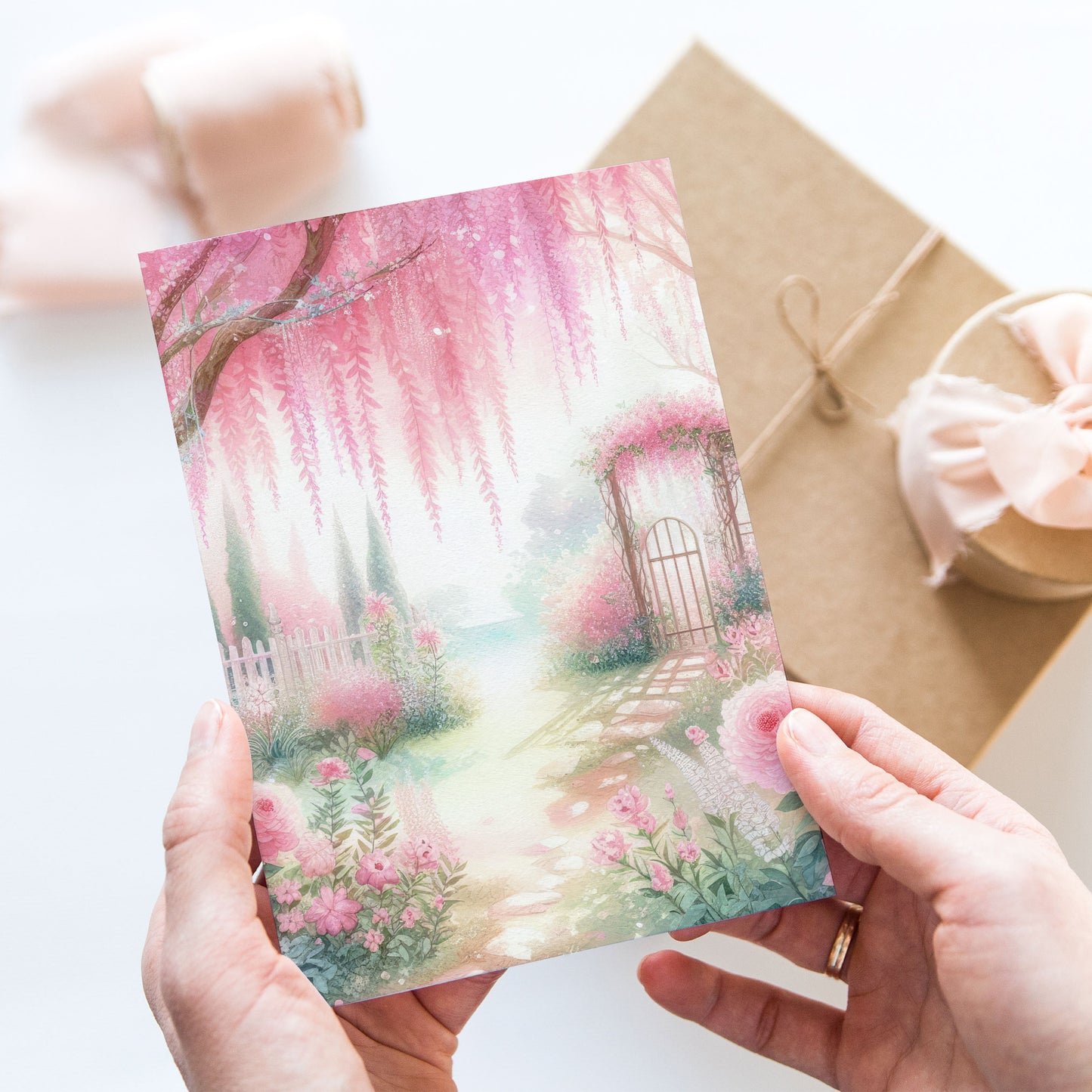Postcard Romantic Garden PC506