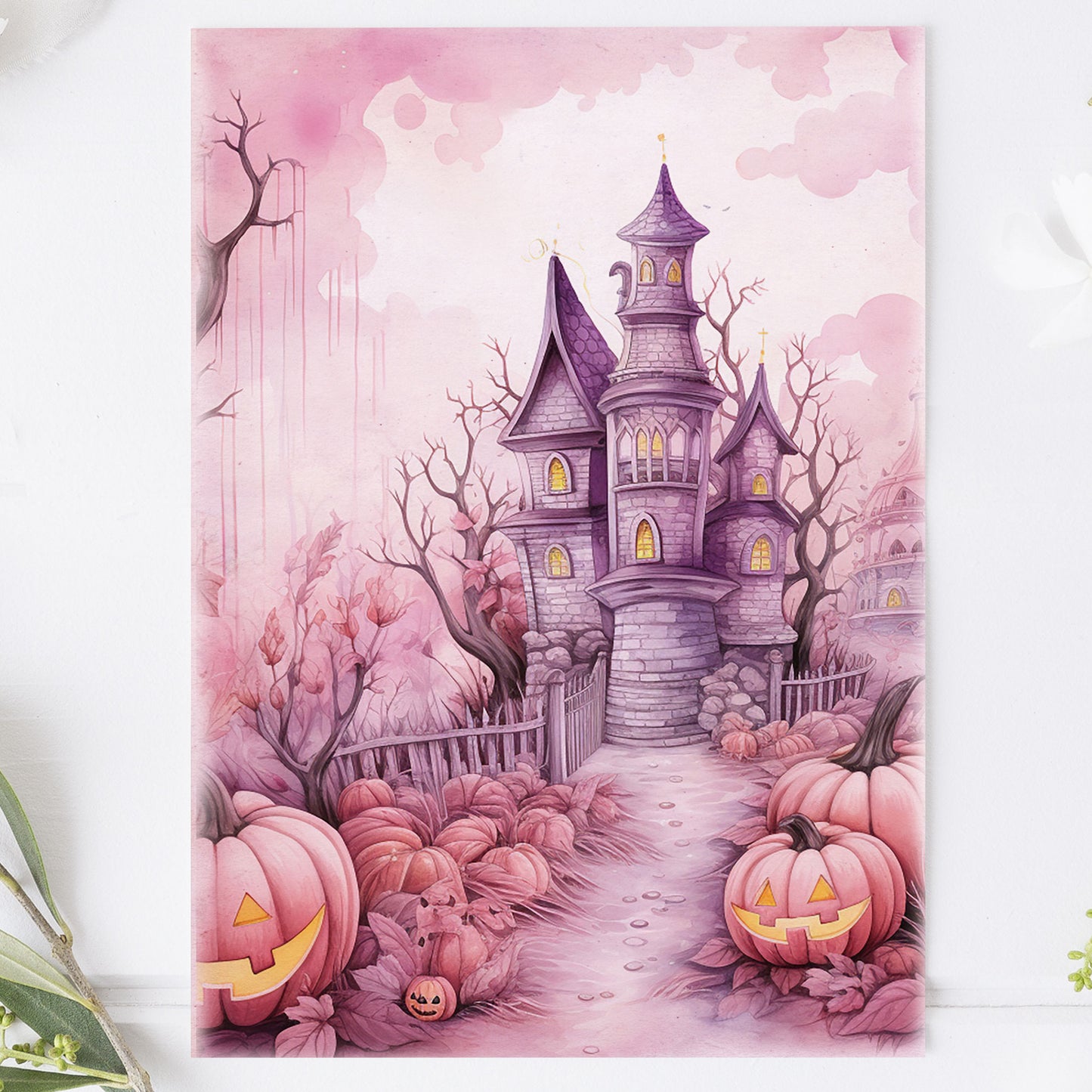 Vykort Rosa Halloween PPPC542