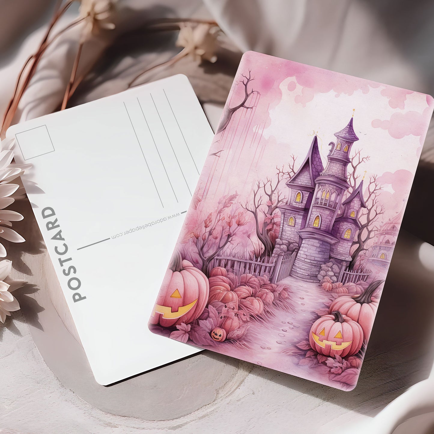 Vykort Rosa Halloween PPPC542