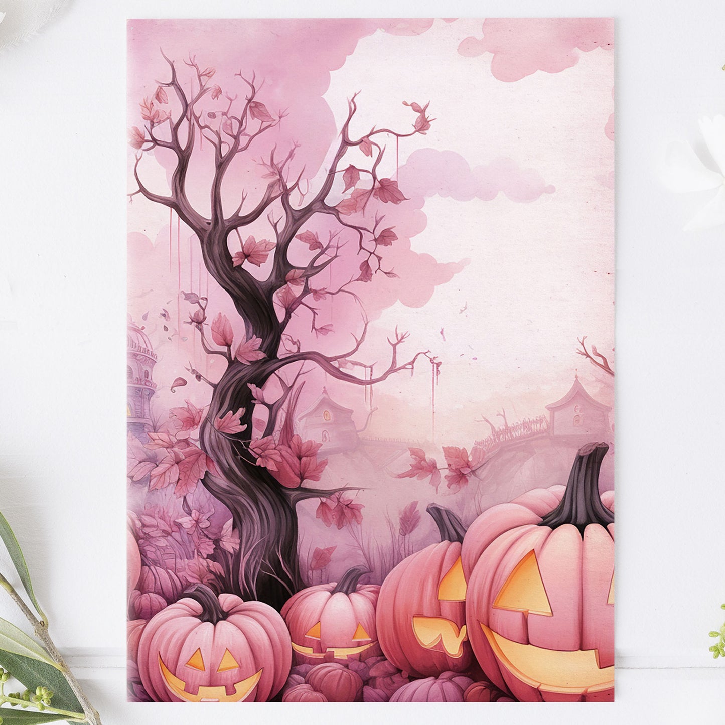 Vykort Rosa Halloween PPPC543