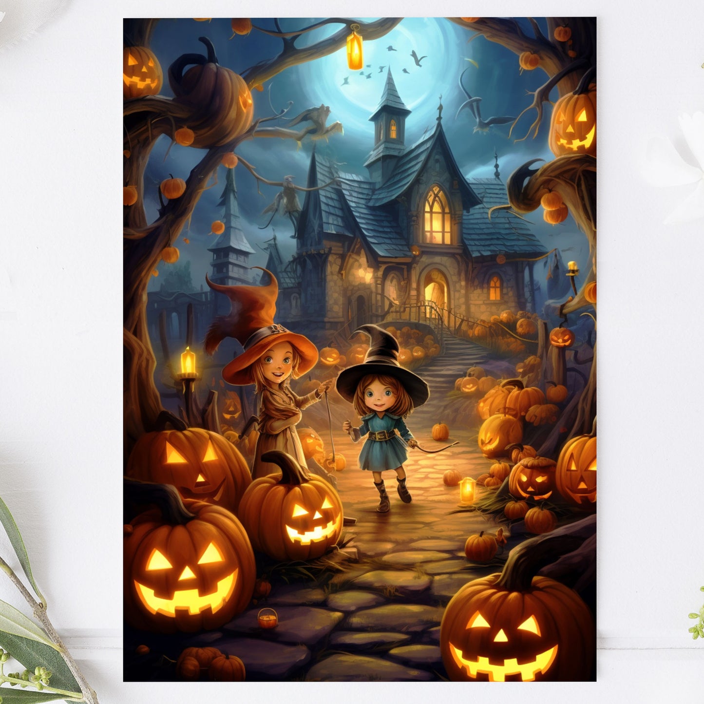 Vykort Halloween Hus PPPC547