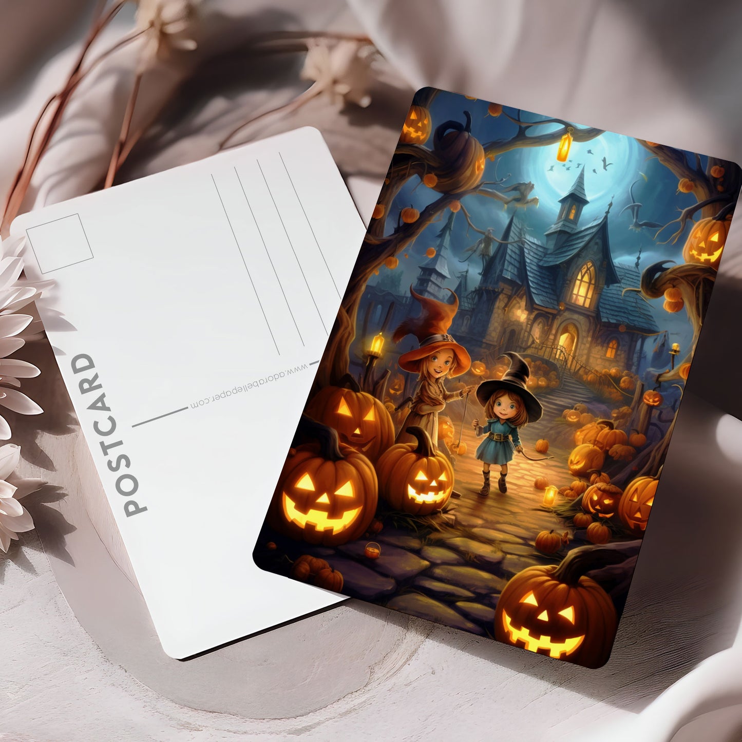 Vykort Halloween Hus PPPC547