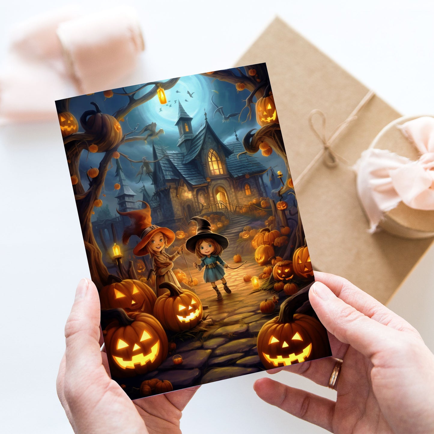 Vykort Halloween Hus PPPC547