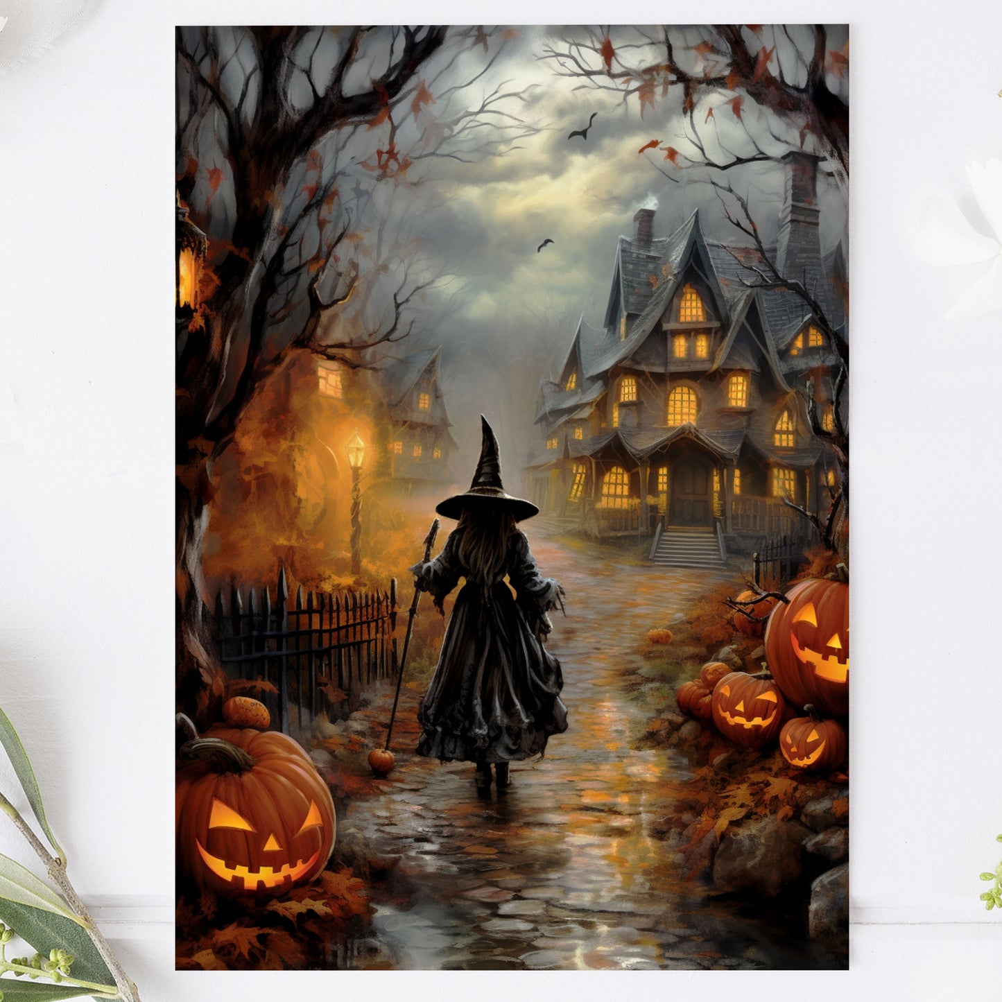 Vykort Halloween Häxa PPPC550