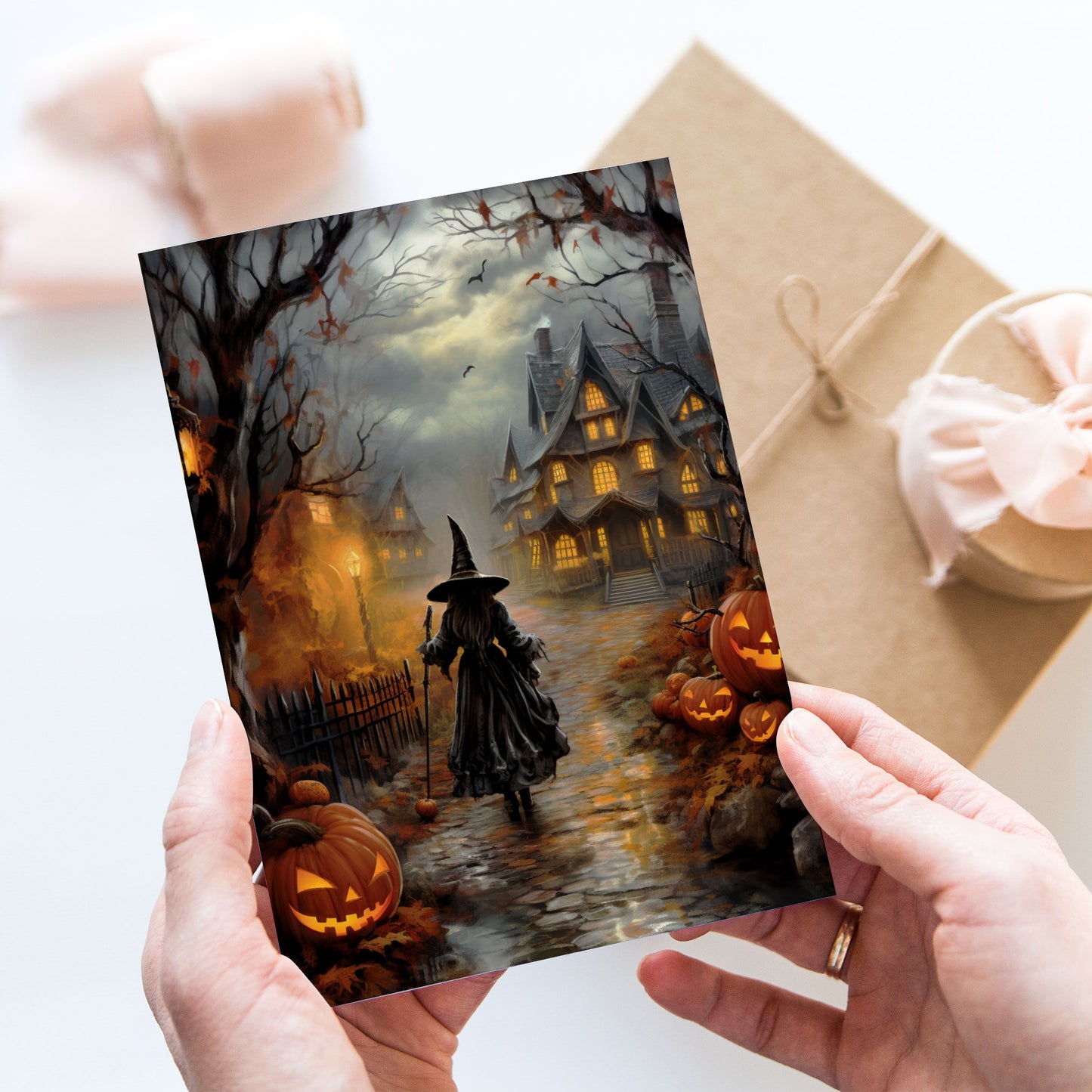 Vykort Halloween Häxa PPPC550
