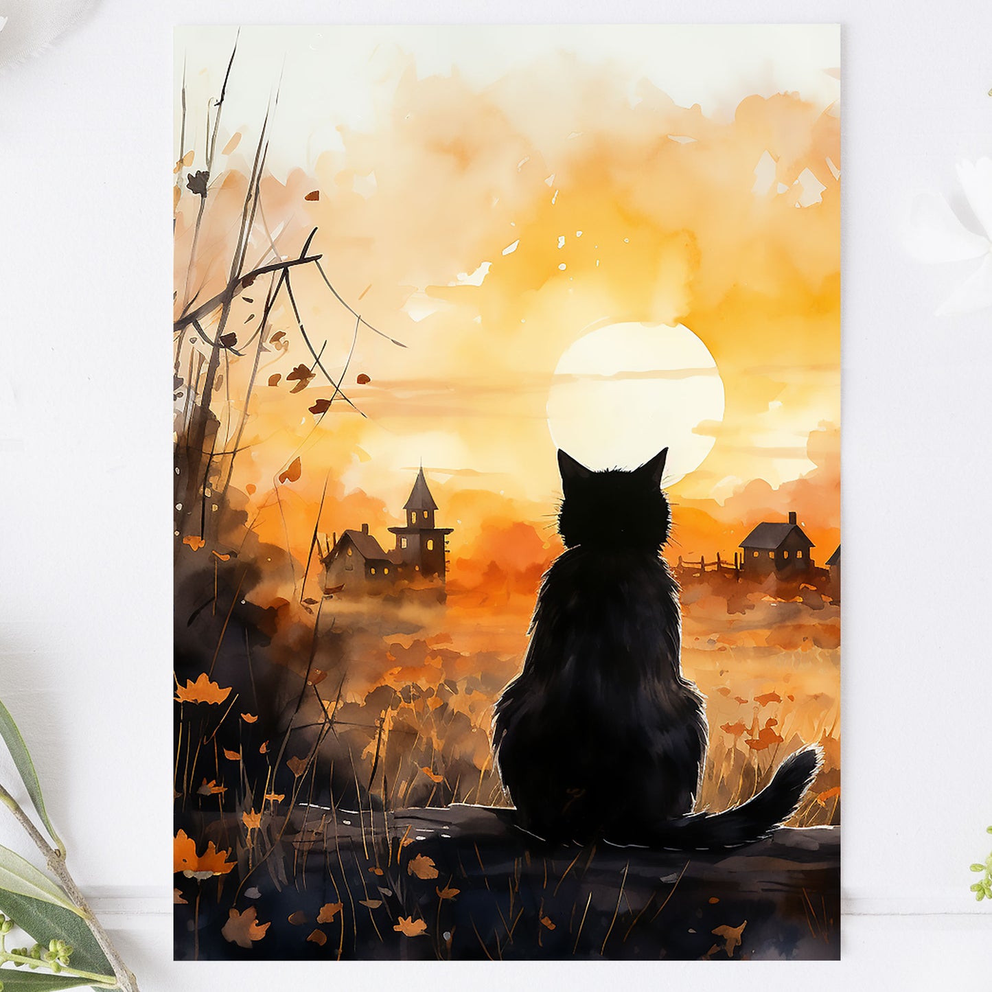 Vykort Höstkatt PPPC554