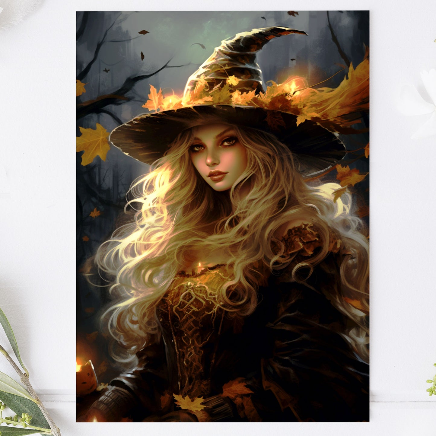 Vykort Halloween Häxa PPPC555