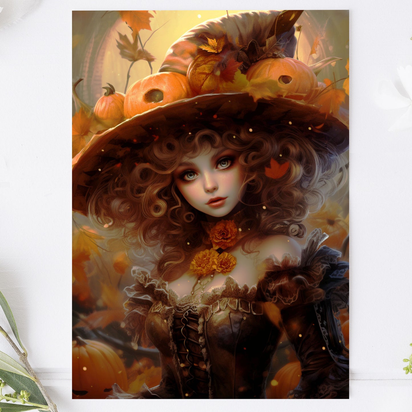 Vykort Halloween Häxa PPPC557