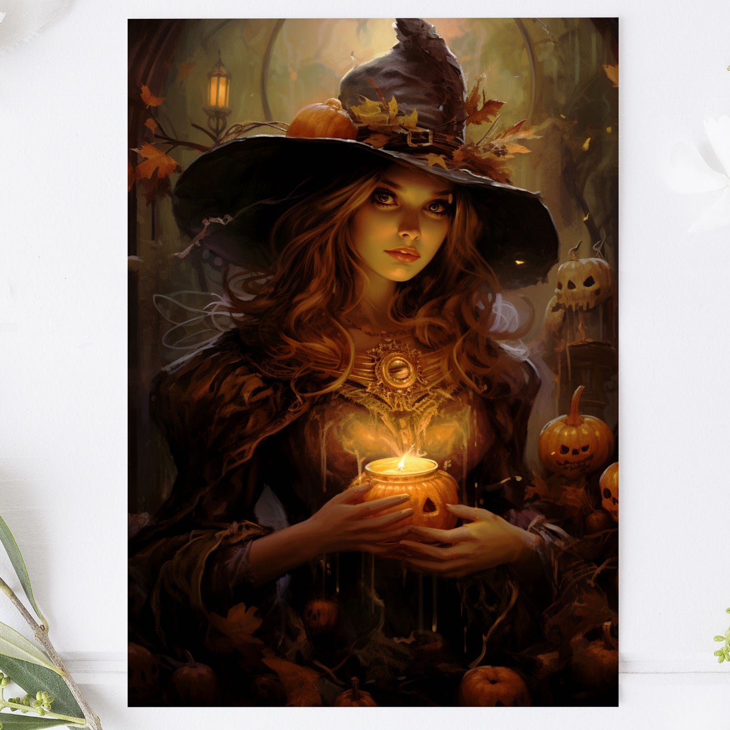 Vykort Halloween Häxa PPPC558