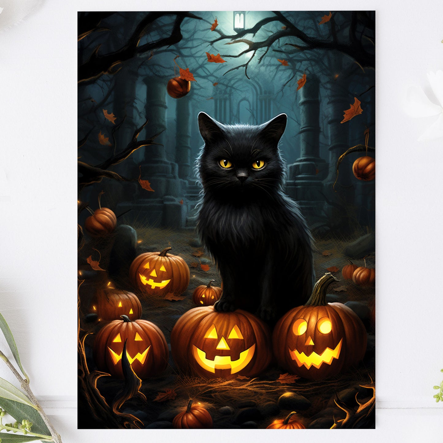 Vykort Halloweenkatt PPPC560