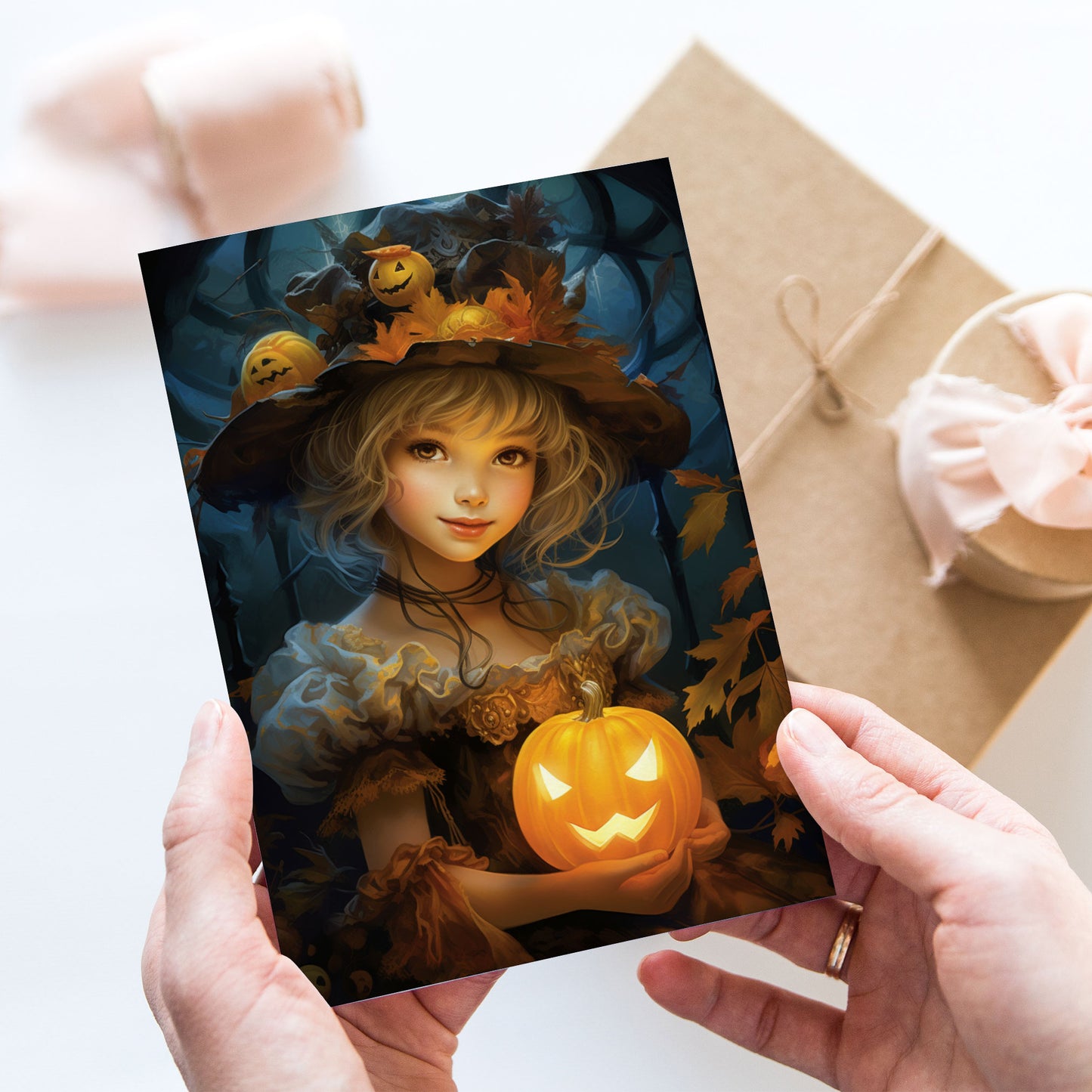 Vykort Halloween Häxa PPPC561
