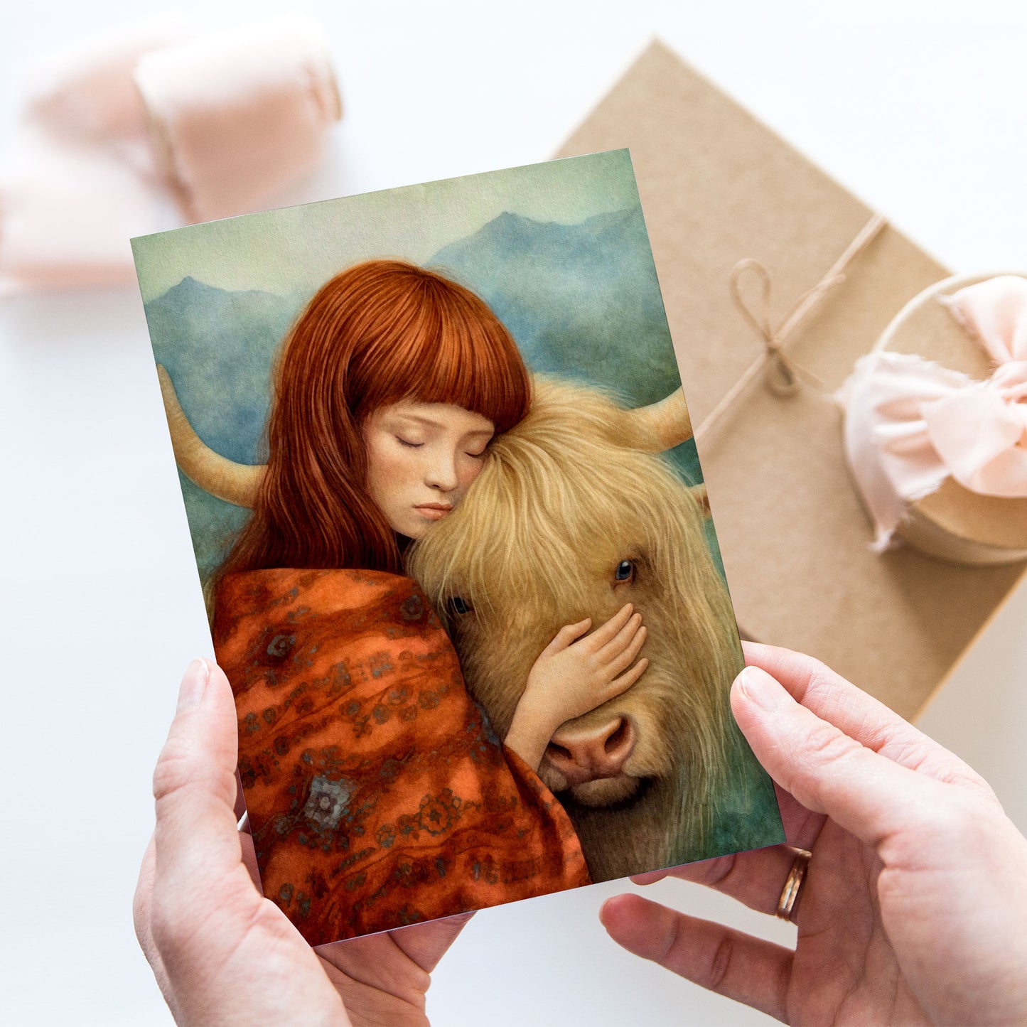 Postcard Animal Lover Cow PC570