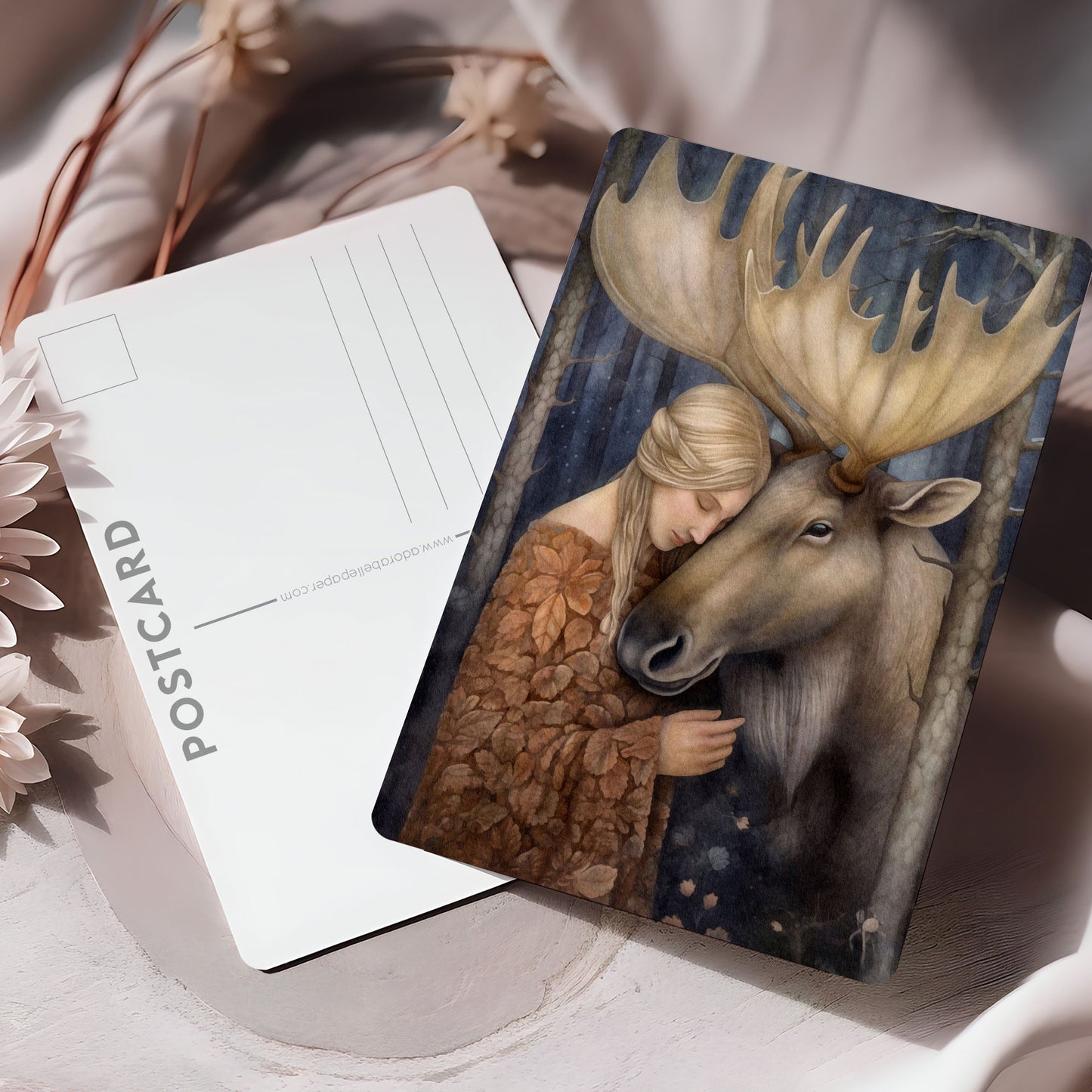 Postcard Animal Lover Moose PC574