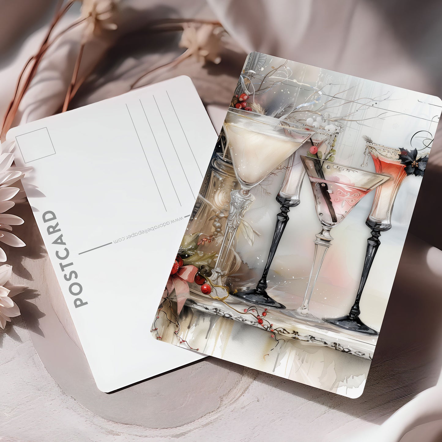 Postcard Chic Drinks PC586