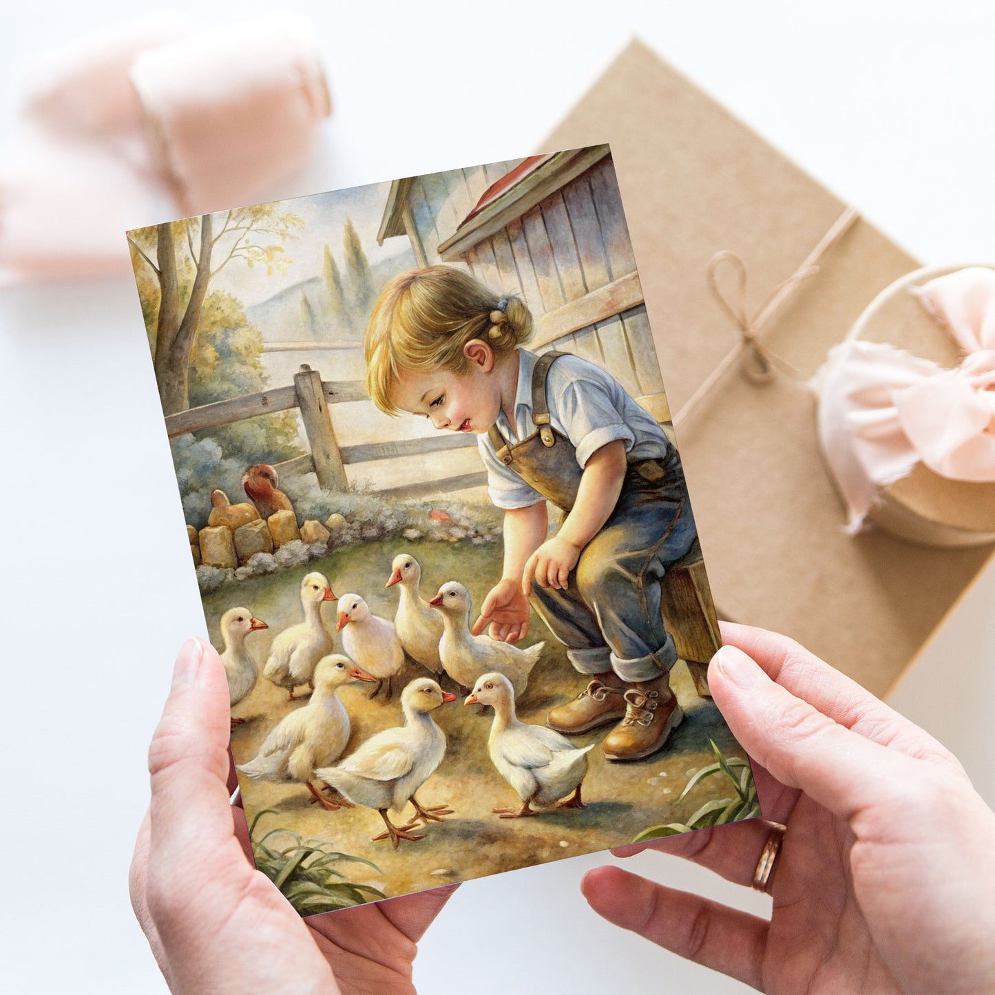 Postcard Farm Boy PC645