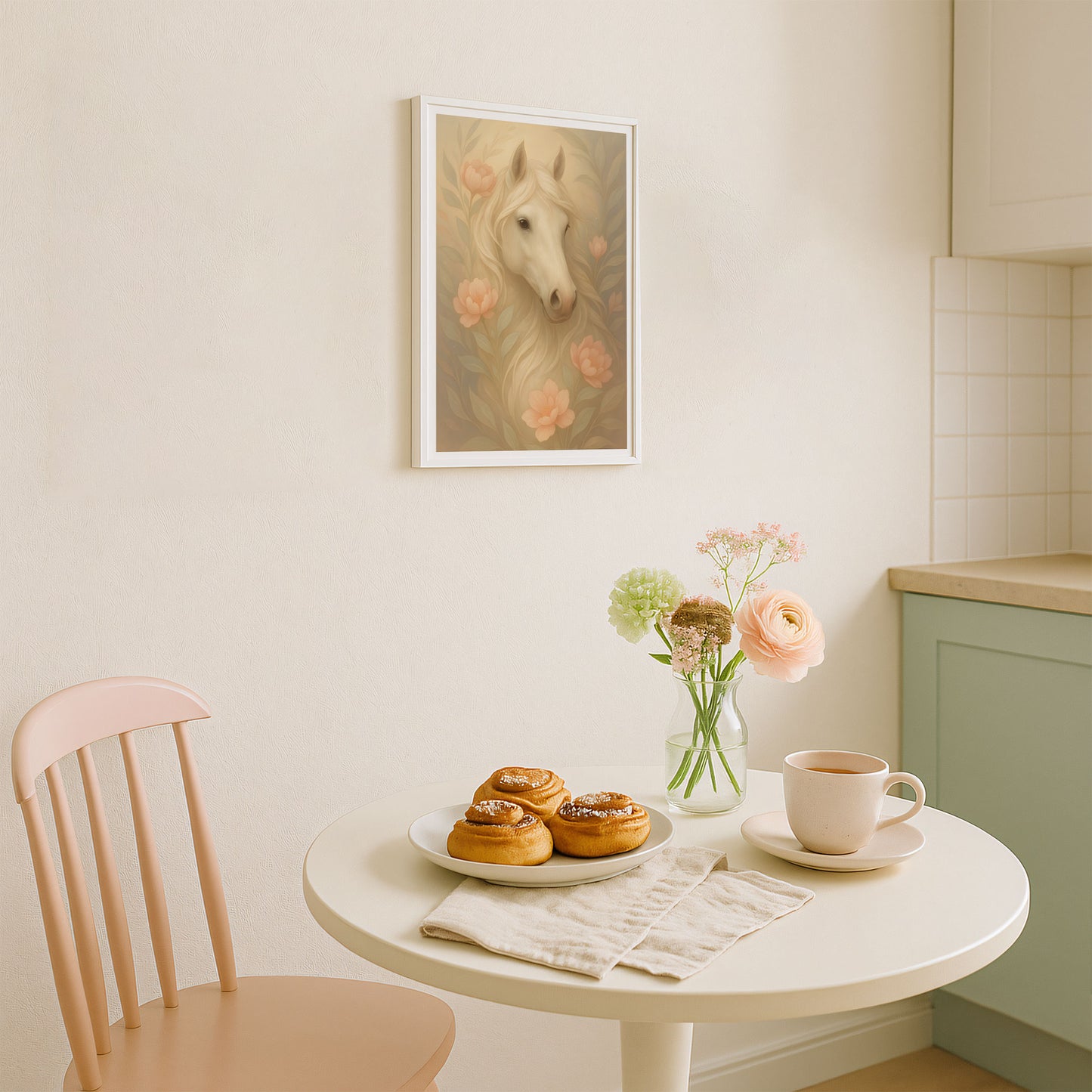 Poster Häst - Bondgårdsdjur Art Print - Tryckt Poster i olika storlekar - PR88-10