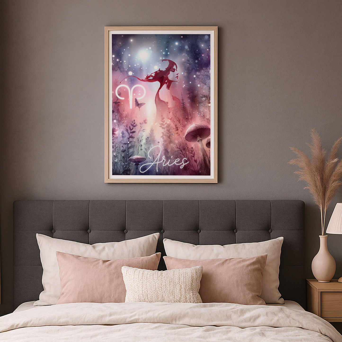 Wall Art Zodiac Aries - Astrology Print - Printed Poster in multiple sizes - PR89-10