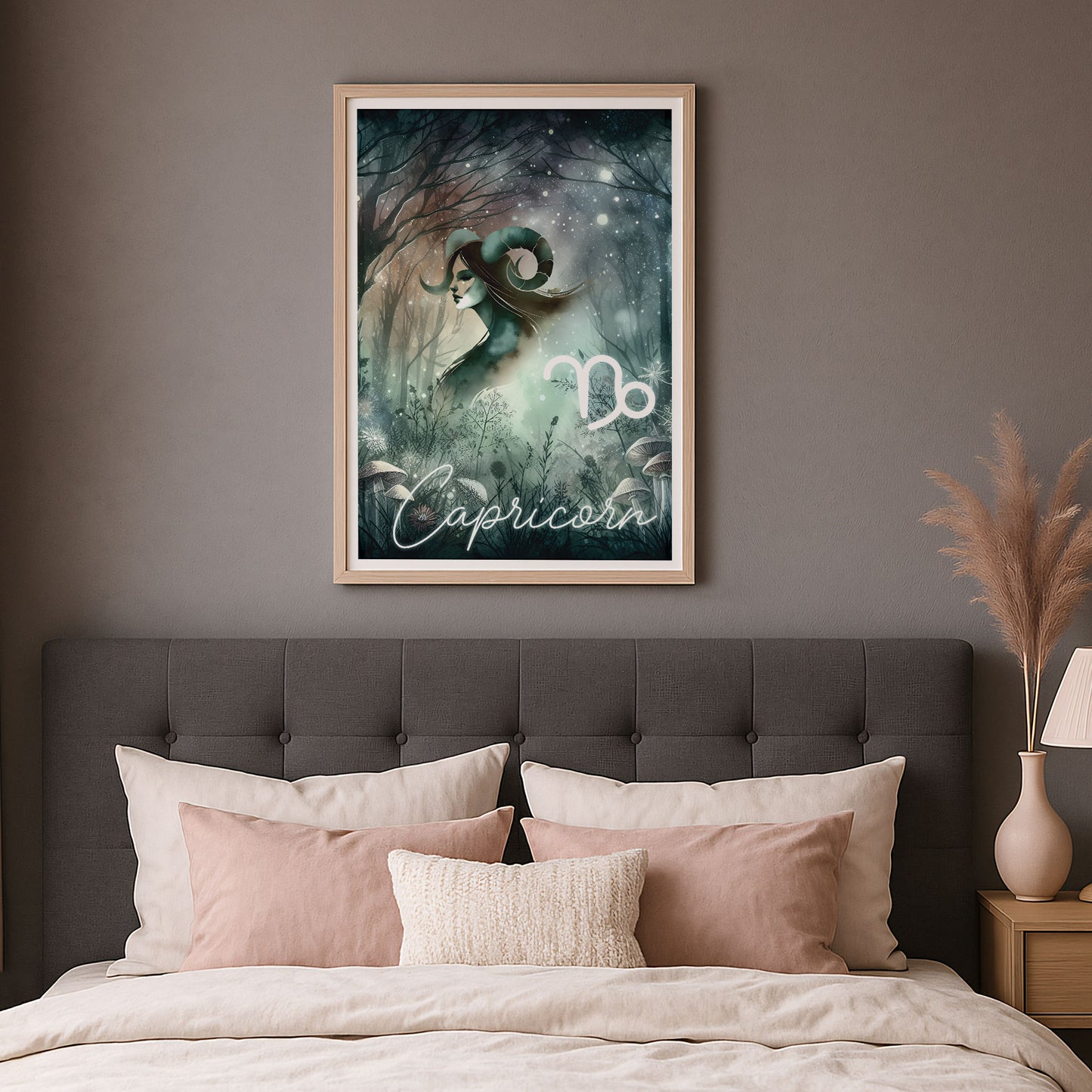 Wall Art Zodiac Capricorn - Astrology Print - Printed Poster in multiple sizes - PR89-12