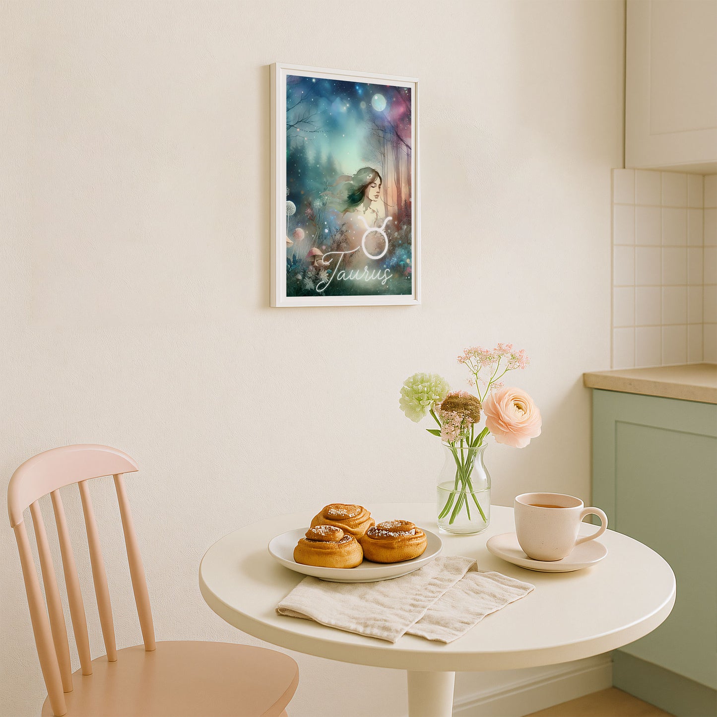 Wall Art Zodiac Taurus - Astrology Print - Printed Poster in multiple sizes - PR89-2