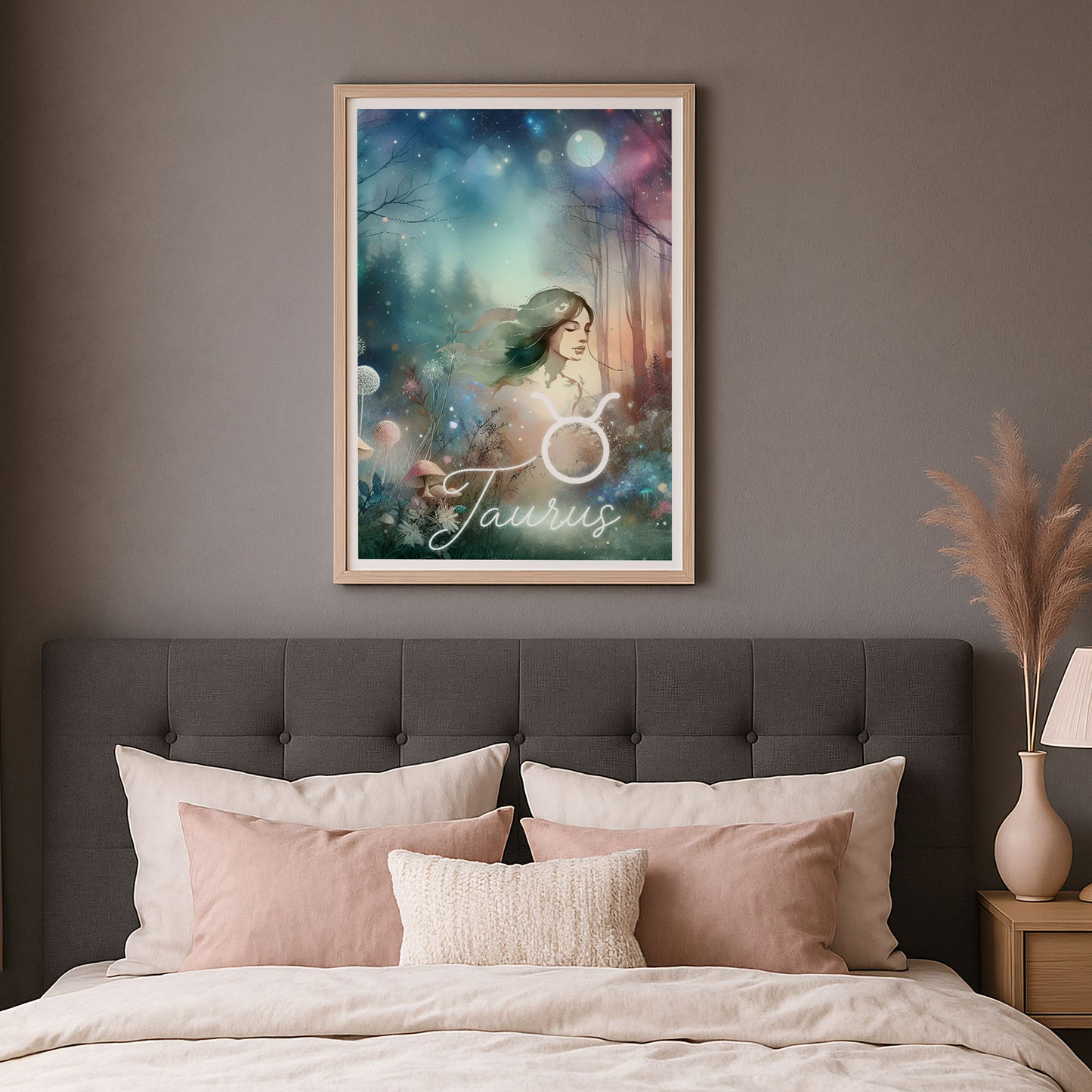 Wall Art Zodiac Taurus - Astrology Print - Printed Poster in multiple sizes - PR89-2