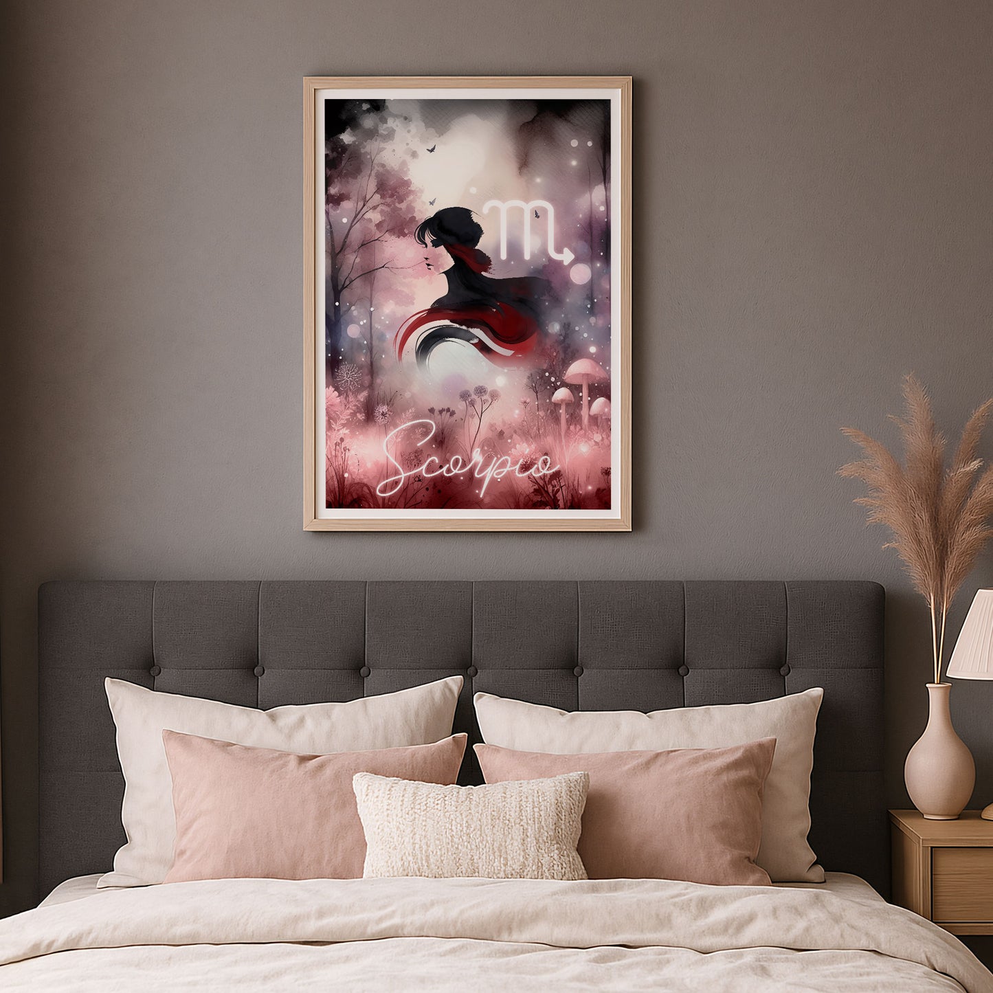 Wall Art Zodiac Scorpio - Astrology Print - Printed Poster in multiple sizes - PR89-3