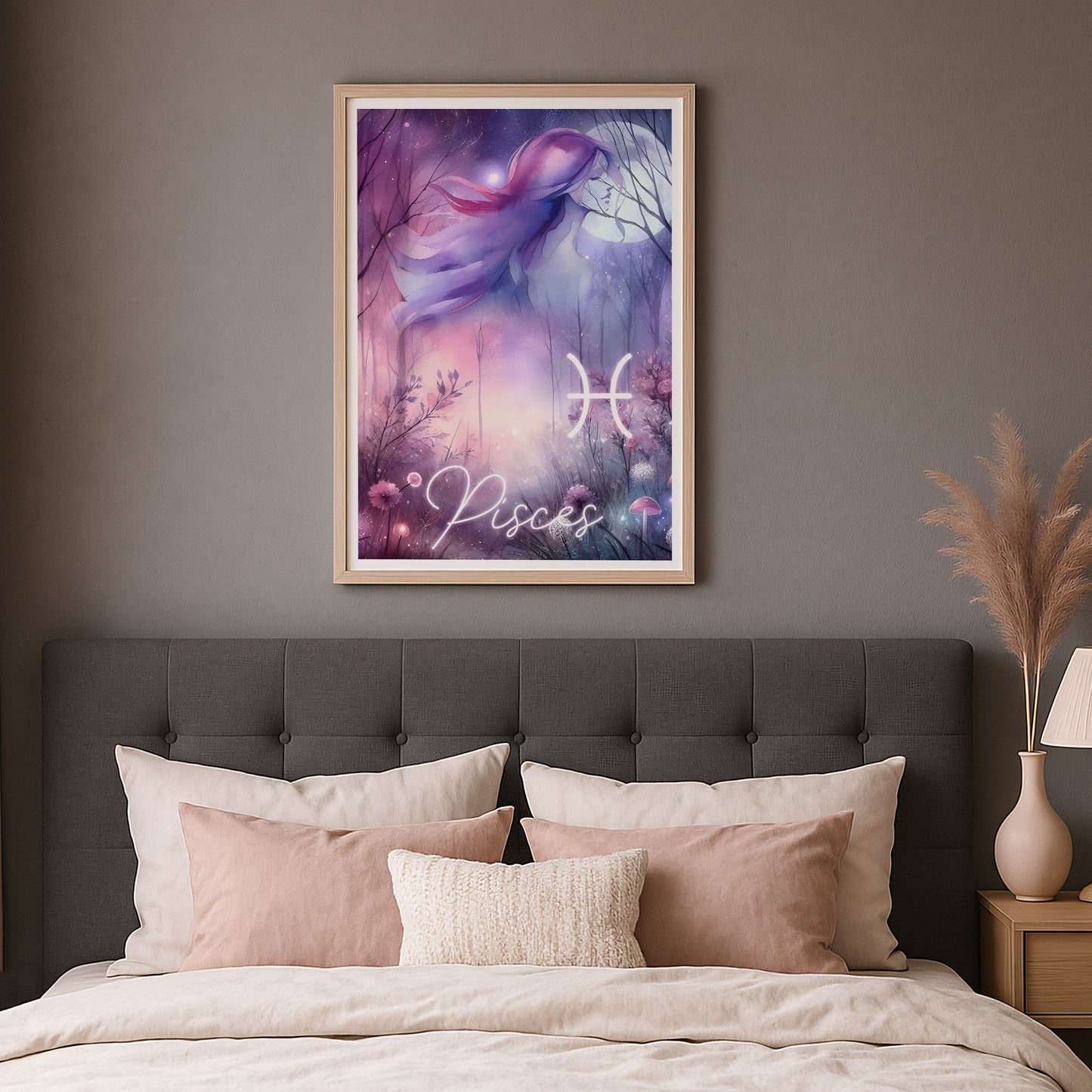 Wall Art Zodiac Pisces - Astrology Print - Printed Poster in multiple sizes - PR89-5