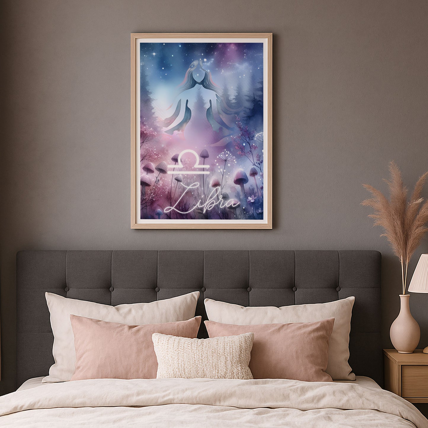 Wall Art Zodiac Libra - Astrology Print - Printed Poster in multiple sizes - PR89-6