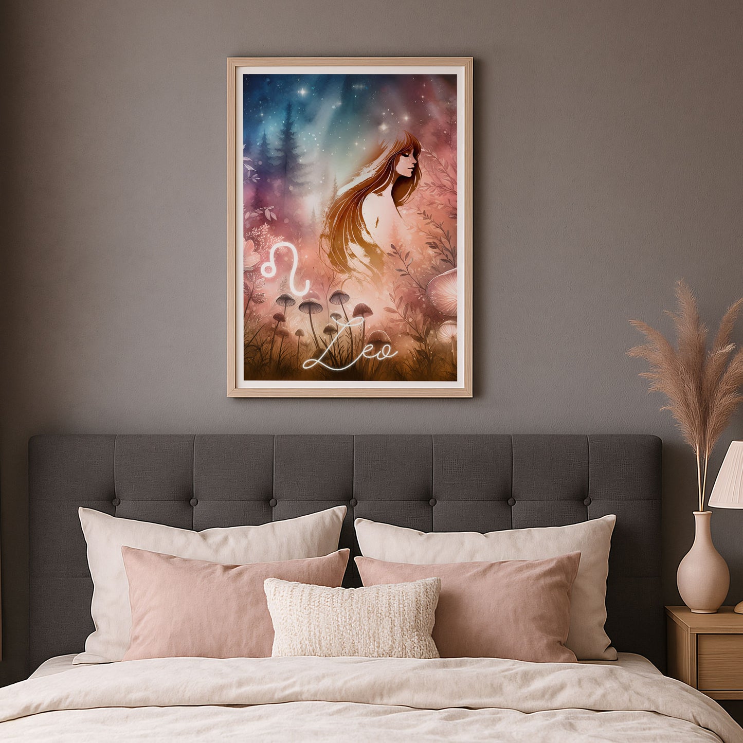 Wall Art Zodiac Leo - Astrology Print - Printed Poster in multiple sizes - PR89-7
