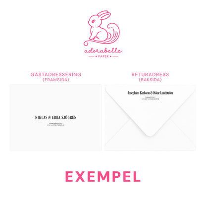 Pocket Bröllopsinbjudan - Rosa Boho rosa akvarell & pampasdesign – BR011