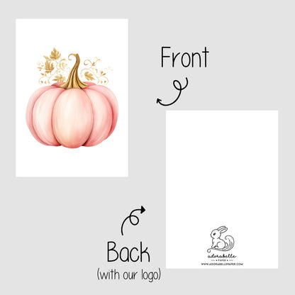 10-pack Halloween-godispåsar – Rosa Pumpa - Bus eller godis – A6 platta pappersgodispåsar – GB342