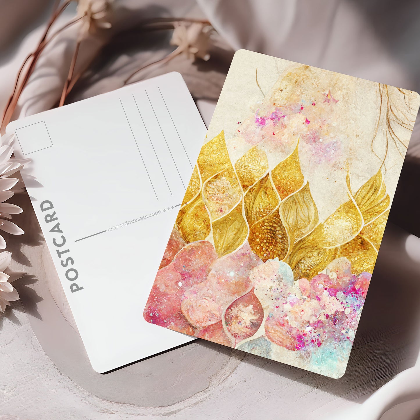Postcard Mermaid Scales PC504