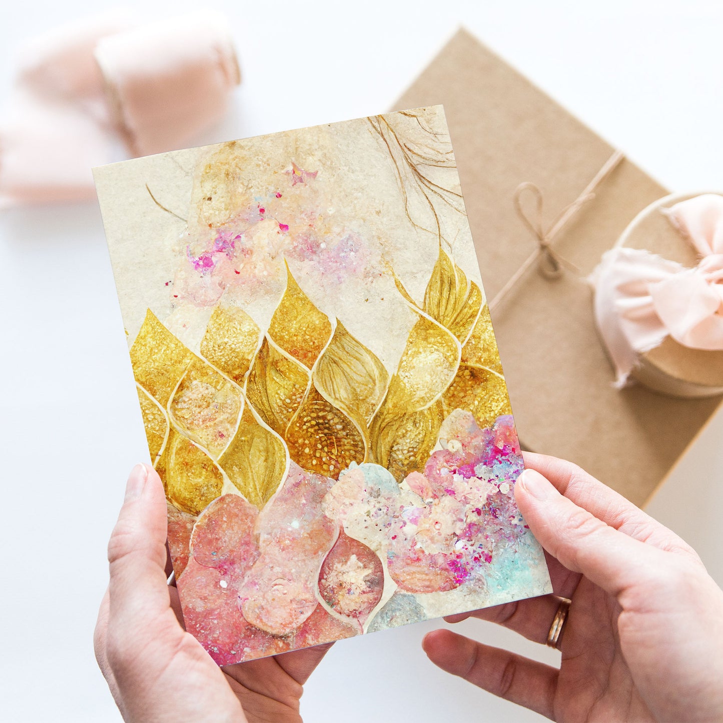 Postcard Mermaid Scales PC504