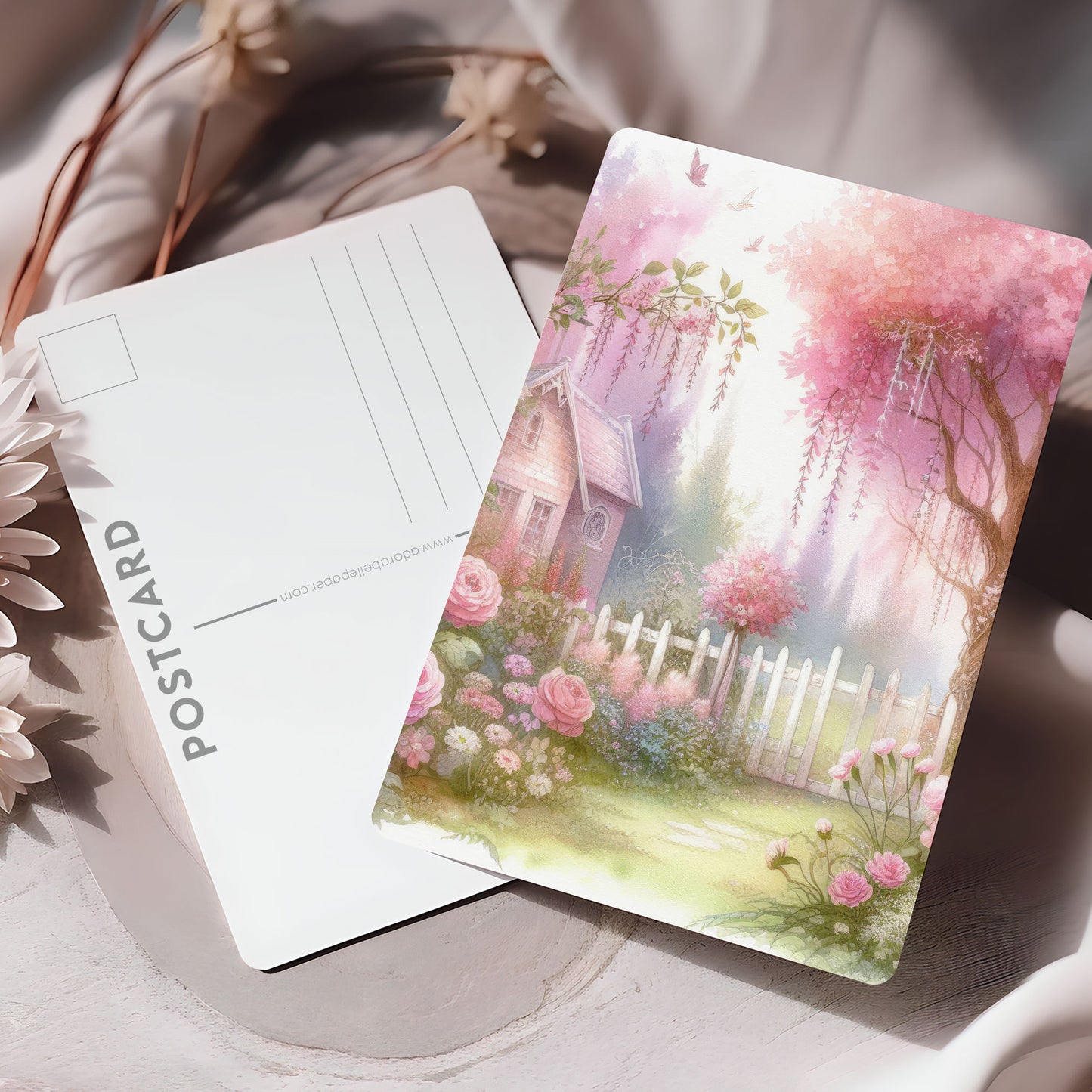 Postcard Romantic Garden PC505