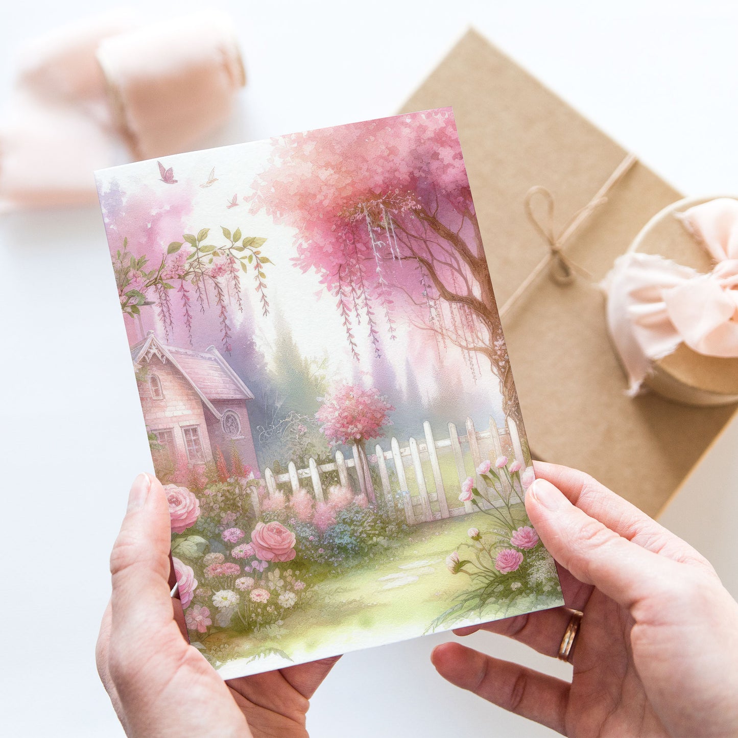 Postcard Romantic Garden PC505