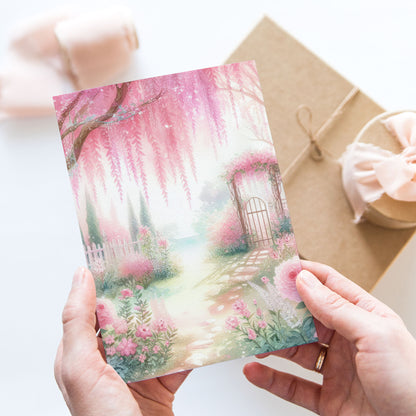 Postcard Romantic Garden PC506