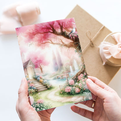Postcard Romantic Garden PC507
