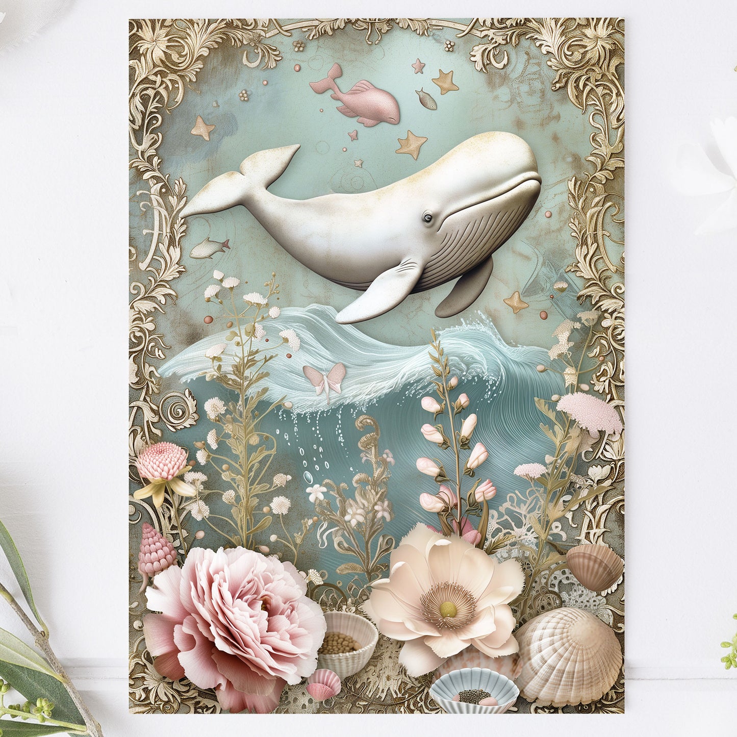 Postcard White Whale PC513