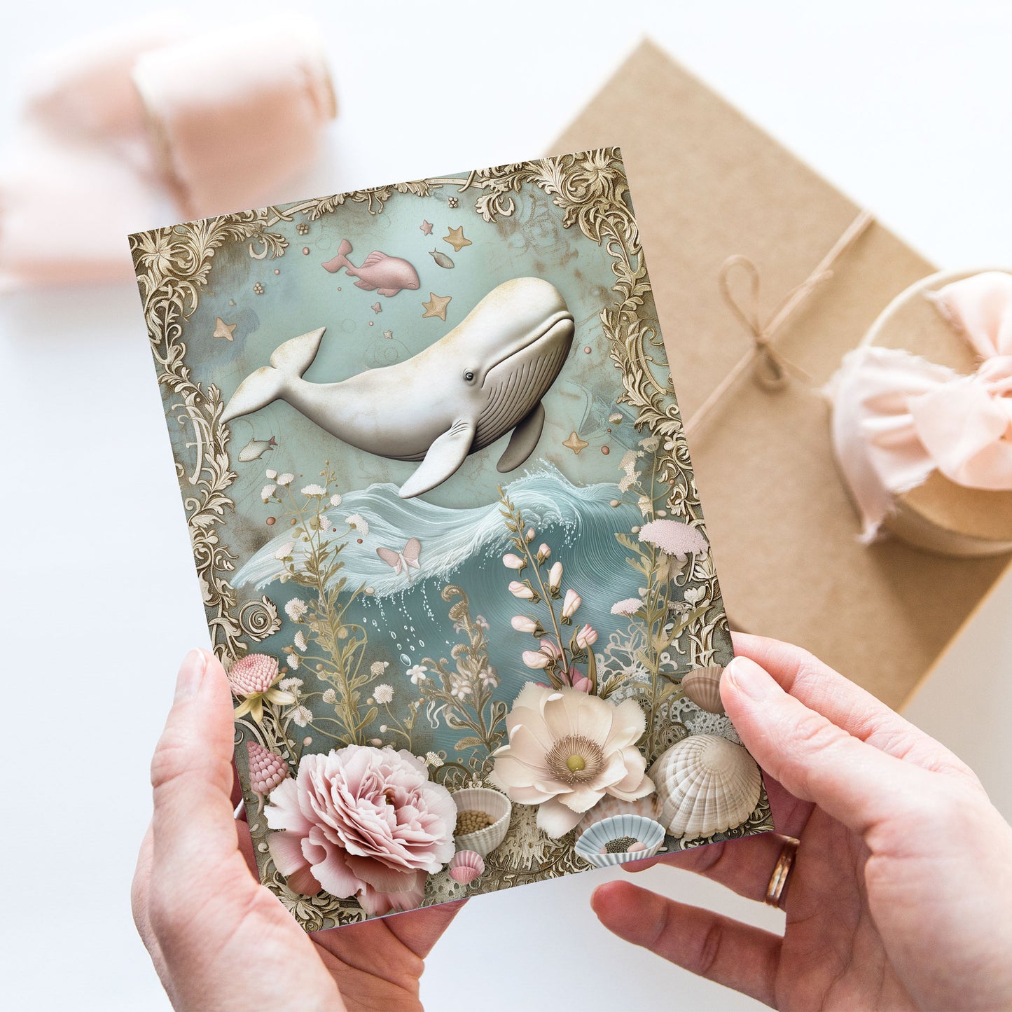 Postcard White Whale PC513