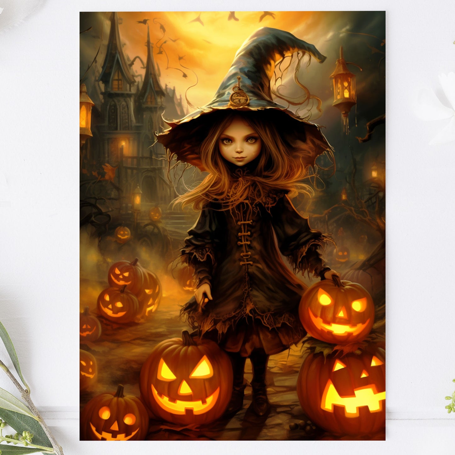 Vykort Halloween Tjej PPPC548