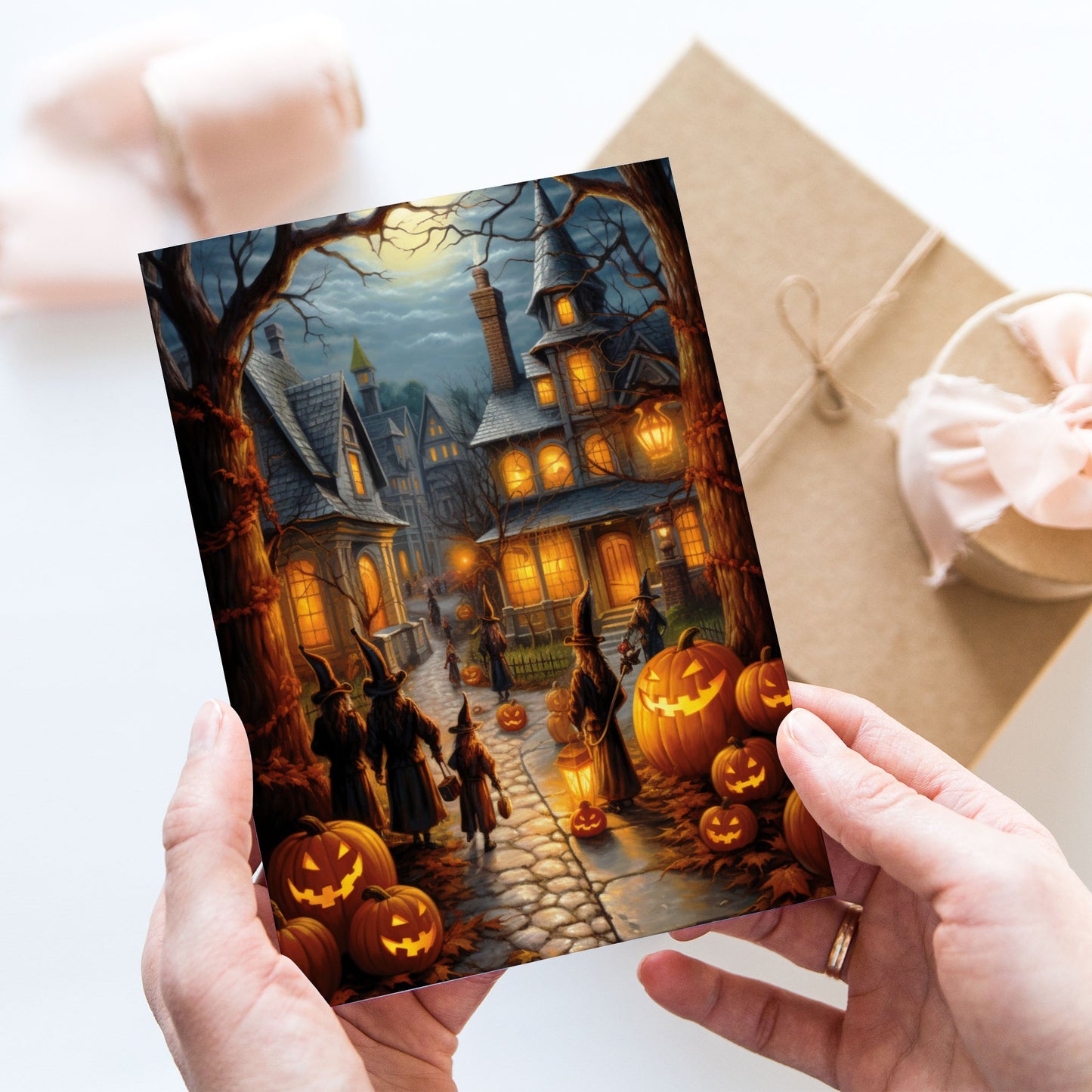 Vykort Halloweenstad PPPC549