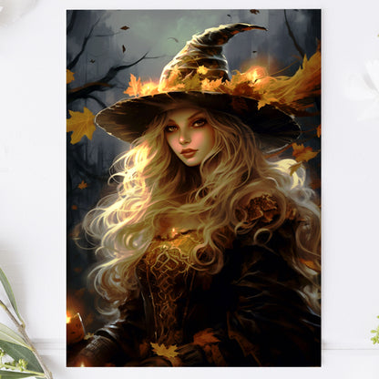 Vykort Halloween Häxa PPPC555