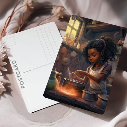 Postcard Cute Halloween Witch PC562