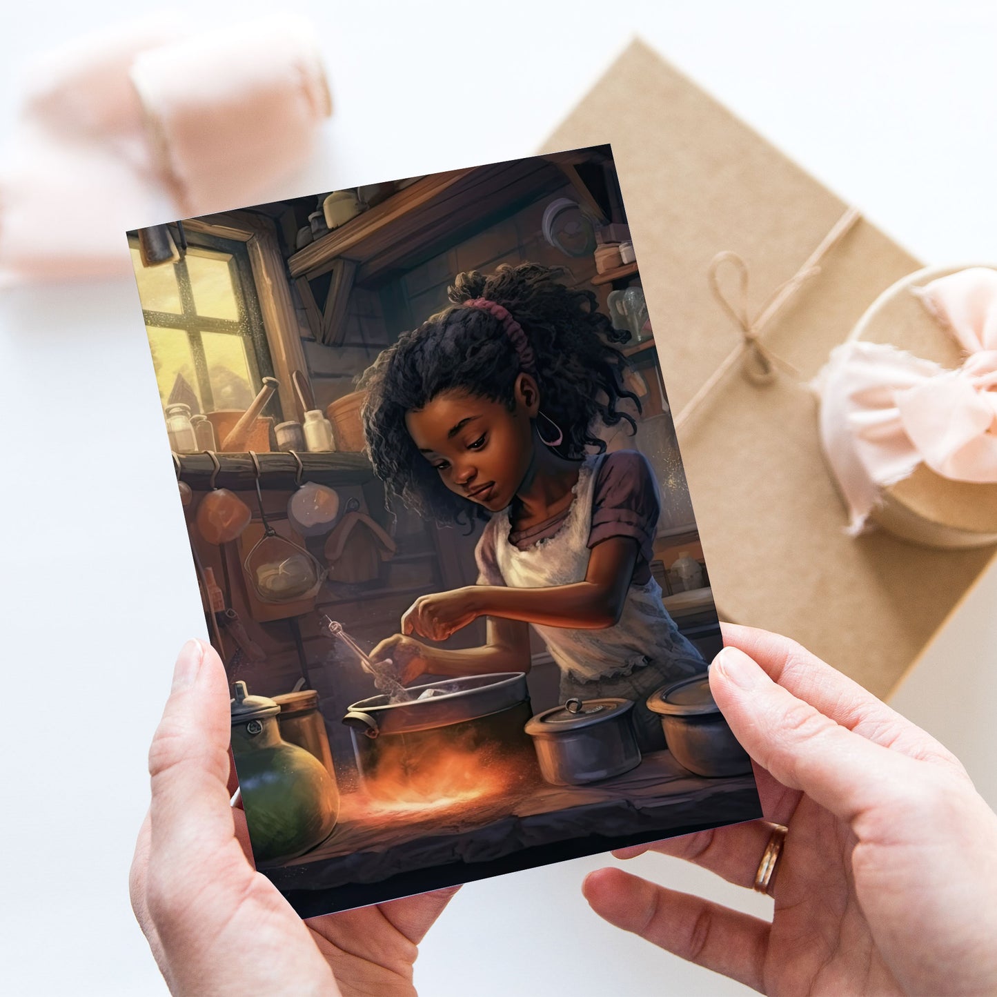 Postcard Cute Halloween Witch PC562
