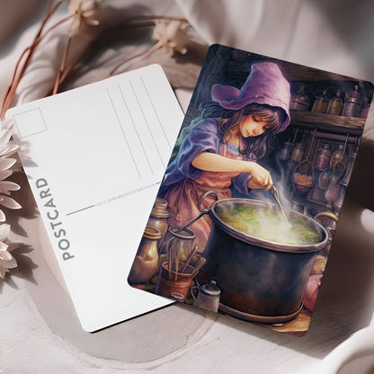 Postcard Cute Halloween Witch PC563