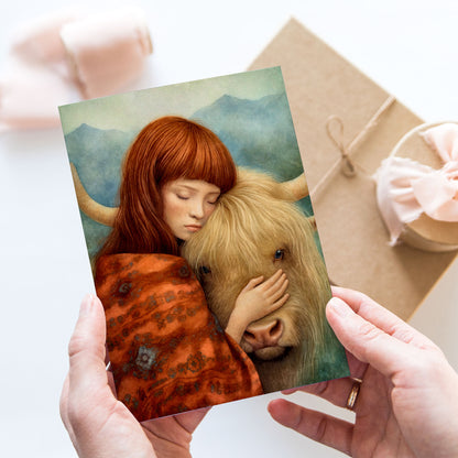 Postcard Animal Lover Cow PC570