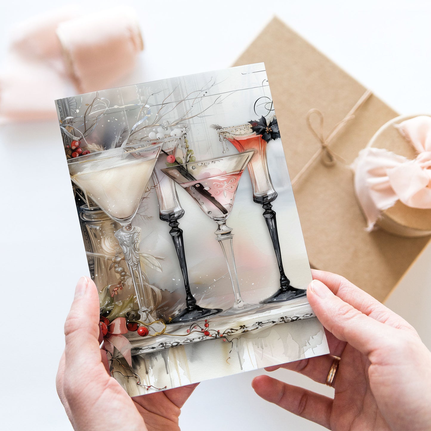Postcard Chic Drinks PC586
