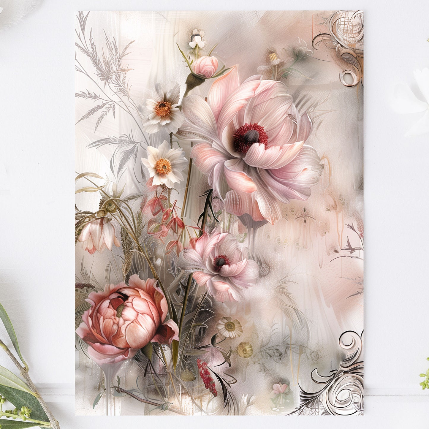 Postcard Chic Bouquet PC591